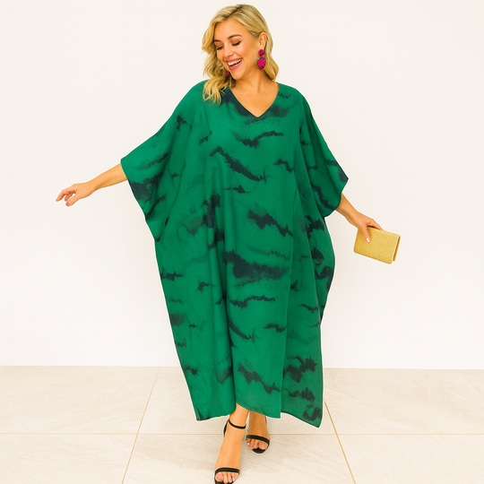 Maya Emerald kaftan dress - Sizes Available AU 14-30