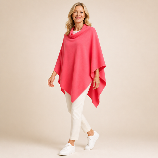 RITZY Wool Blend Poncho-More Colours Available