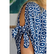 Coco Bella MIDI Cool Rayon Kaftan Dress Cold Shoulder