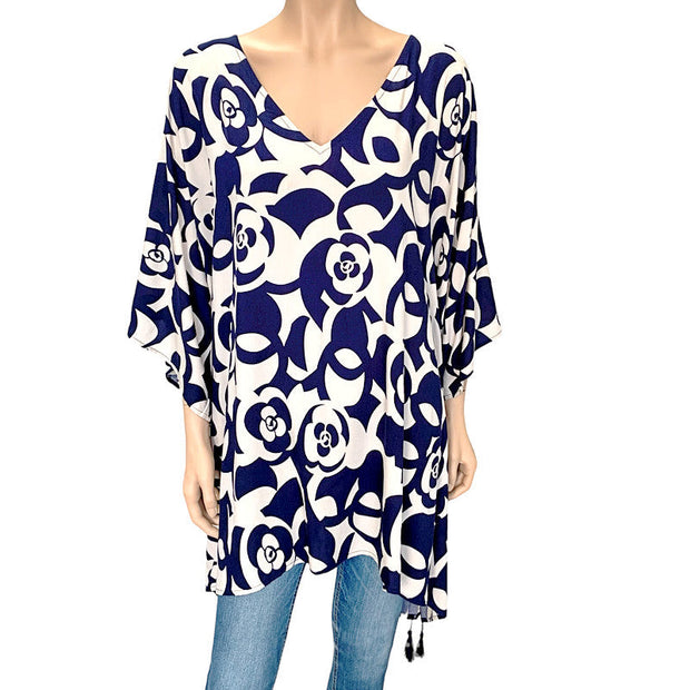 Maya Cool breezy Tunic Top free size AU 12-22