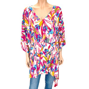 Maya Cool breezy Tunic Top free size AU 12-22