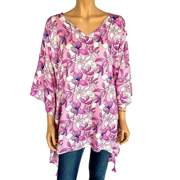 Maya Cool breezy Tunic Top free size AU 12-22