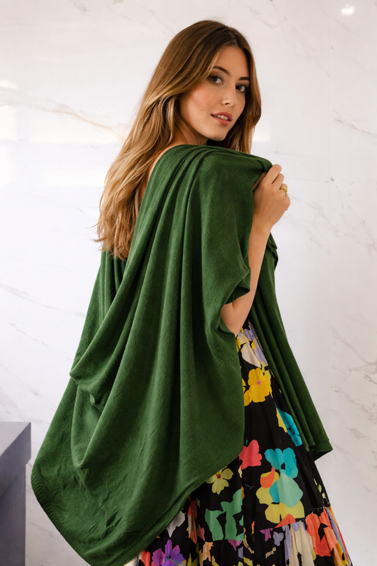 Julian knitted Pure Cashmere Maya scarf/ shawl/ Travel wrap-Colours available-Extra Large