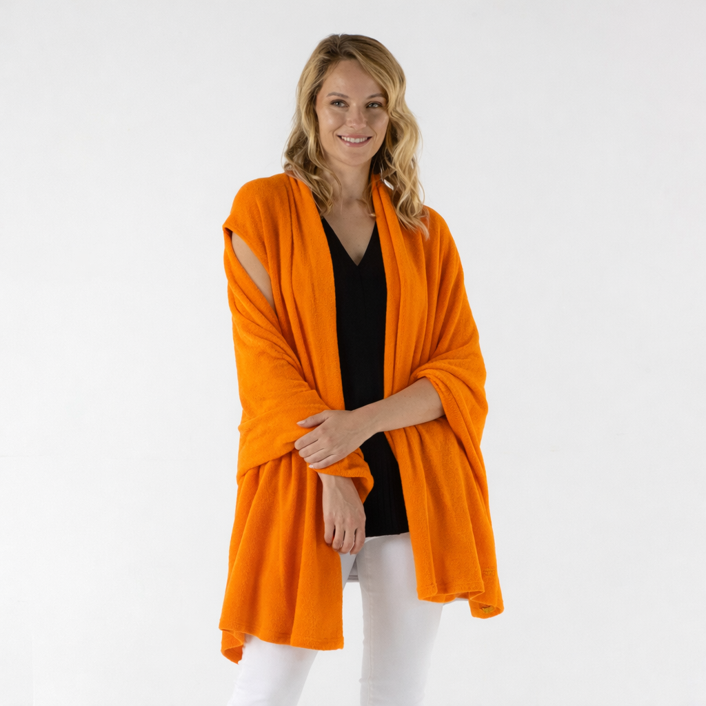 Julian 100% Knitted Cashmere Extra large Travel Wrap