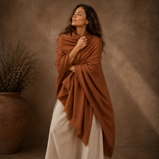 Imperial Julian handwoven pure Cashmere Travel Wrap-More Colours Available