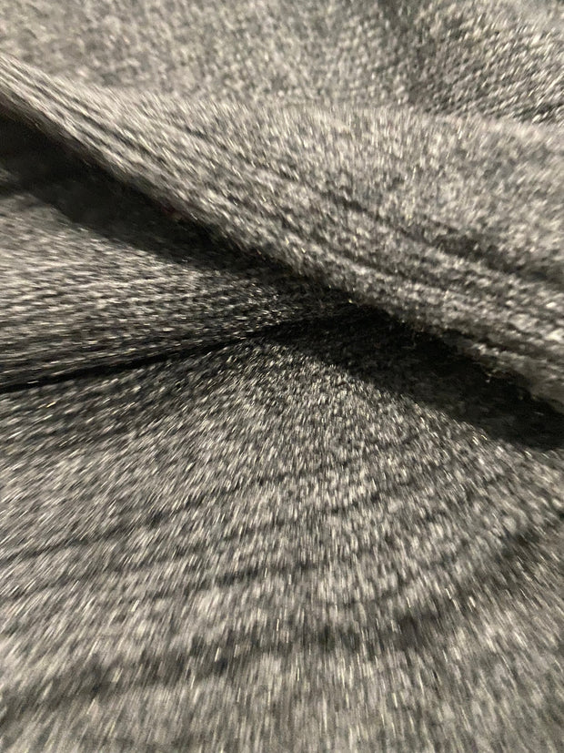 Charcoal grey 100% Cashmere 2 ply knitted Julian Travel Wrap