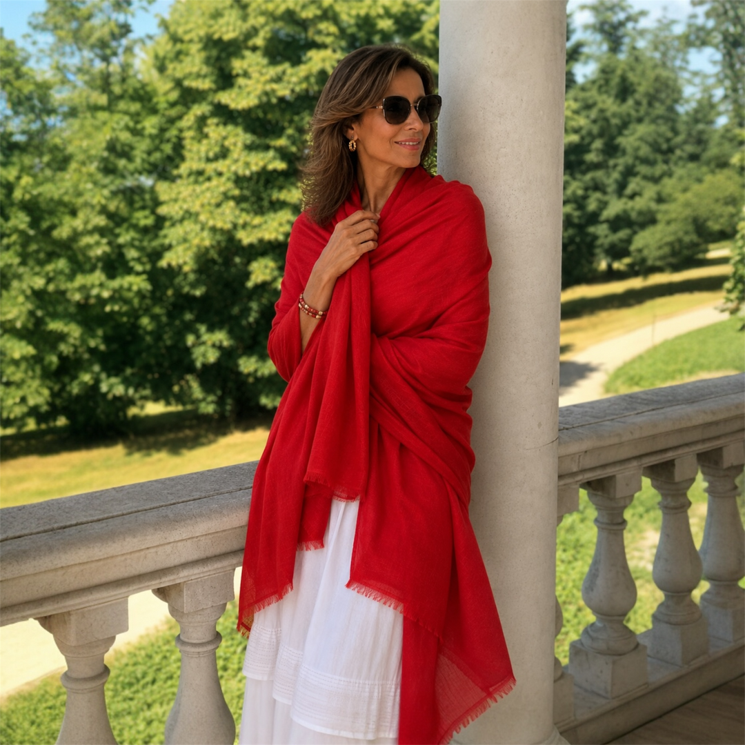 Imperial Julian handwoven pure Cashmere Travel Wrap-More Colours Available