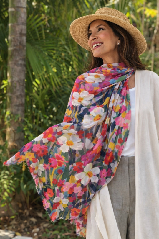 Wearable art 100% Cashmere Julian Scarf /Wrap-More Designs Available