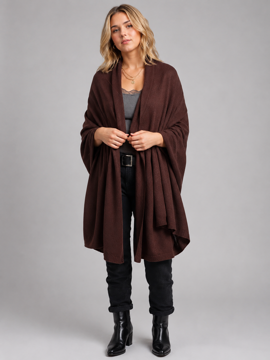 Julian knitted Pure Cashmere Maya scarf/ shawl/ Travel wrap-Colours available-Extra Large