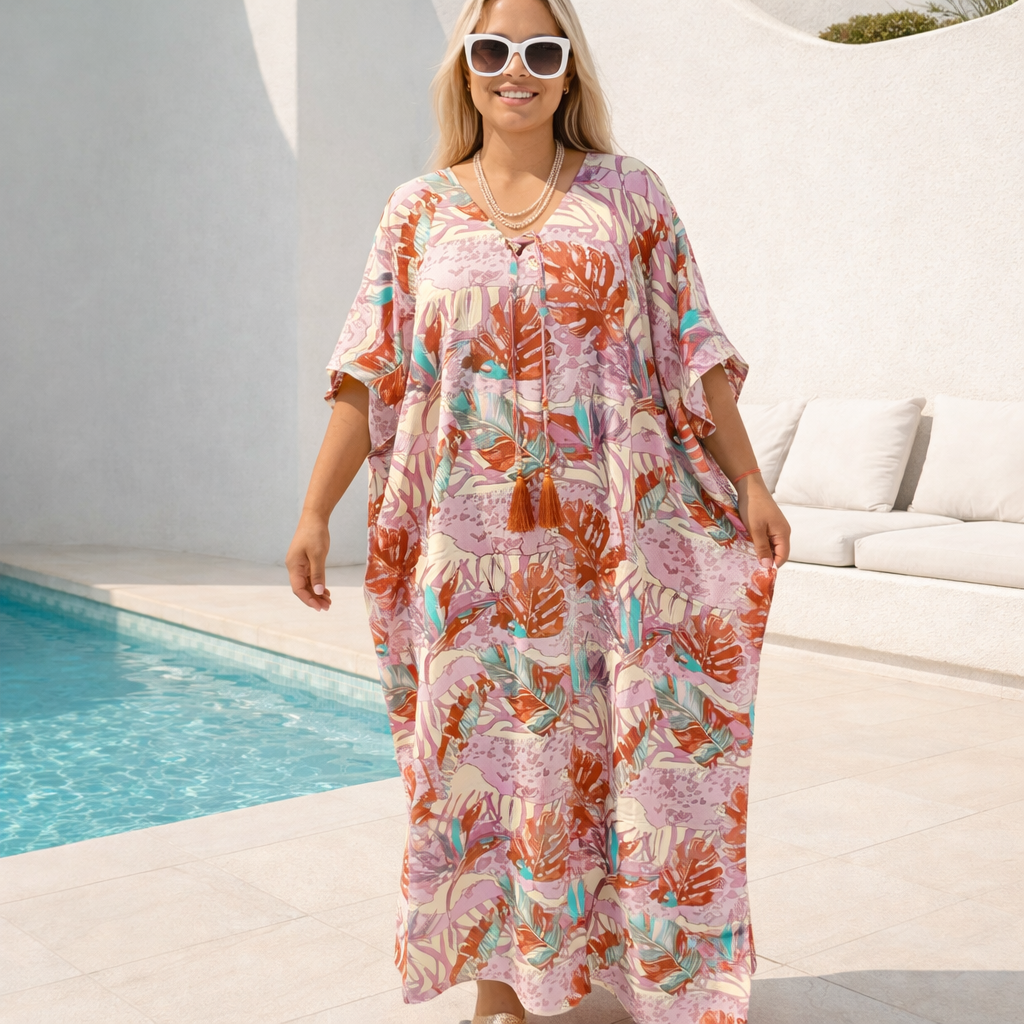 Rayon Maya Kaftan One Size AU 8-14