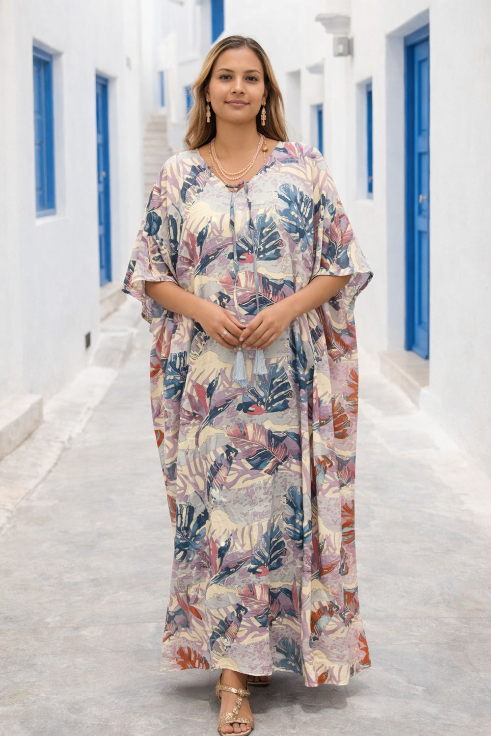 Rayon Maya Kaftan One Size AU 8-14