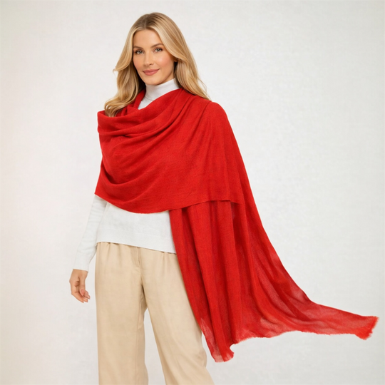 Julian 100% Cashmere  Ultra Light Oversized Scarf/Shawl/ Wrap