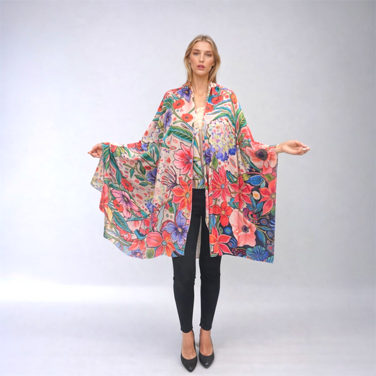 Wearable art 100% Cashmere Julian Scarf /Wrap-More Designs Available