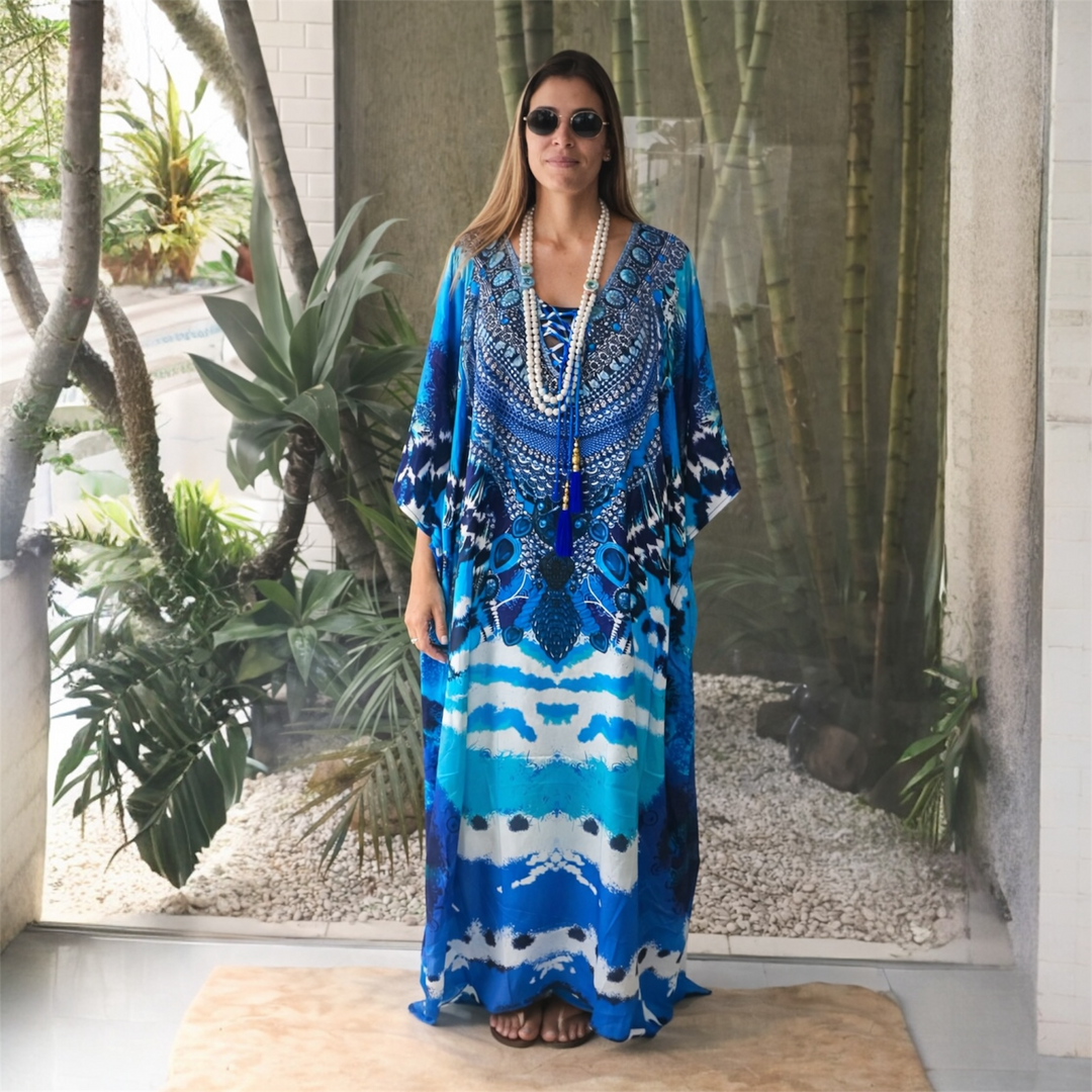Coco Bella Milano’s Blue kaftan 12-20