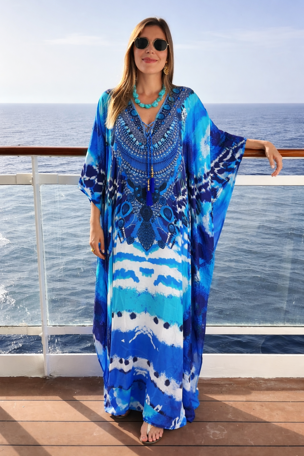 Coco Bella Milano’s Blue kaftan 12-20