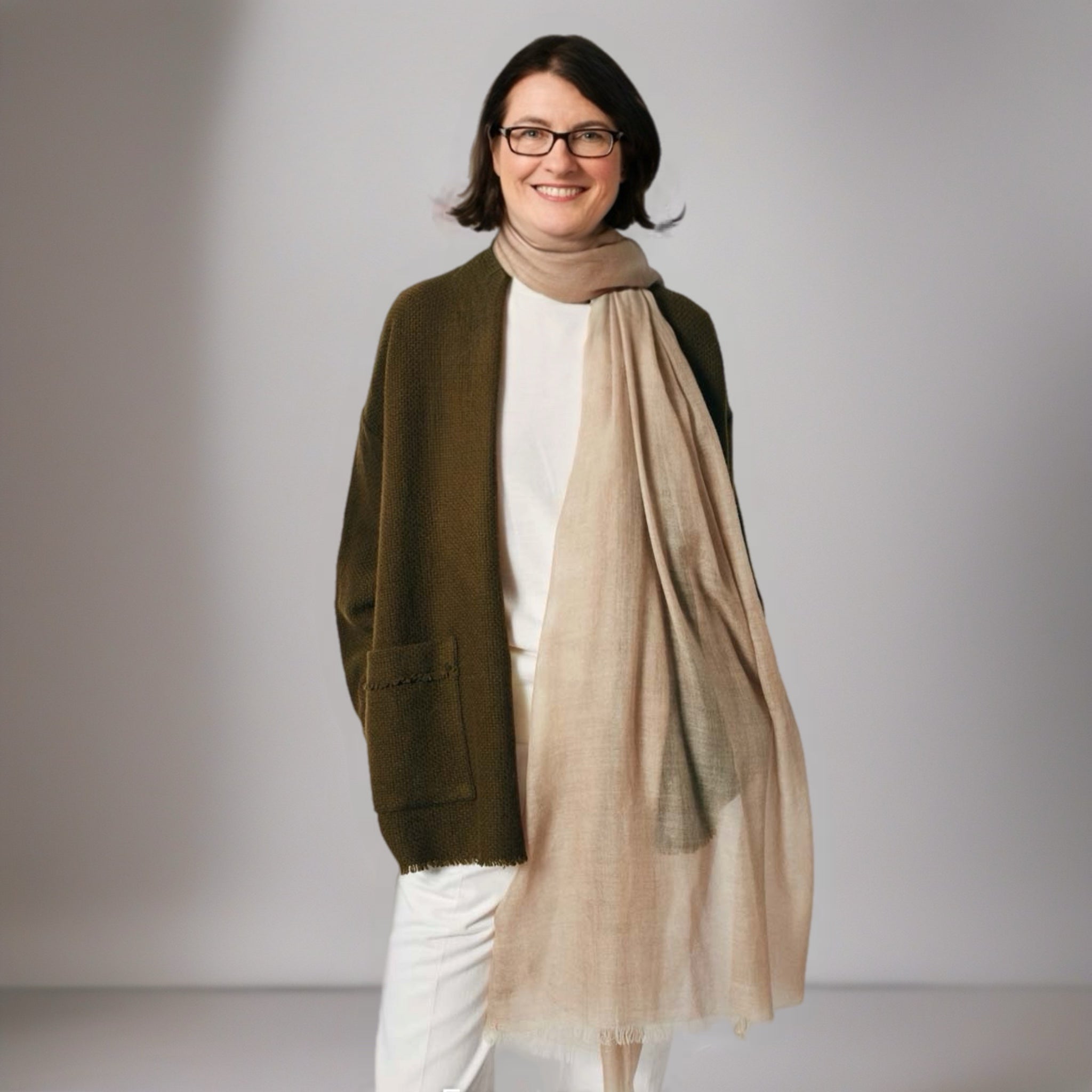 Julian 100% Ultra fine Pashmina cashmere Maya oversized scarf/ wrap/ shawl-More colours available