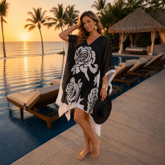 Kyra Bling Short Kaftan one size fits AU 12-20