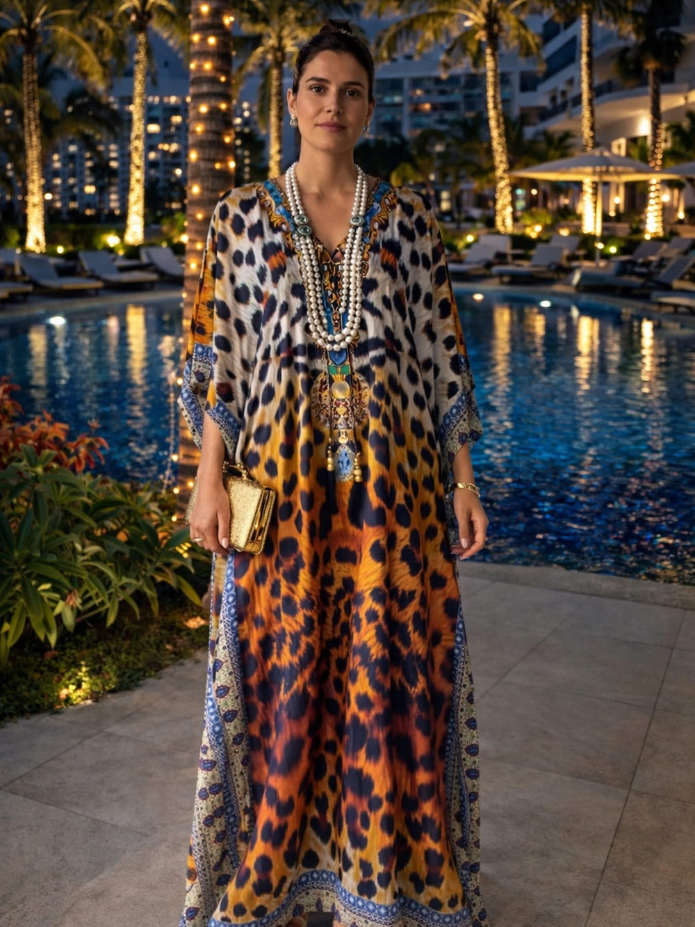 Luxe Animasa Coco Bella Kaftan    O/S AU 10-14