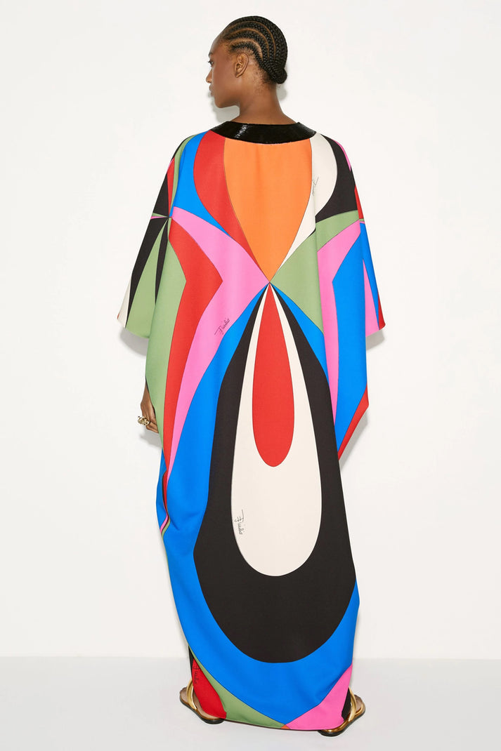 Maya Party Wear Long Kaftan Dress -Free Size