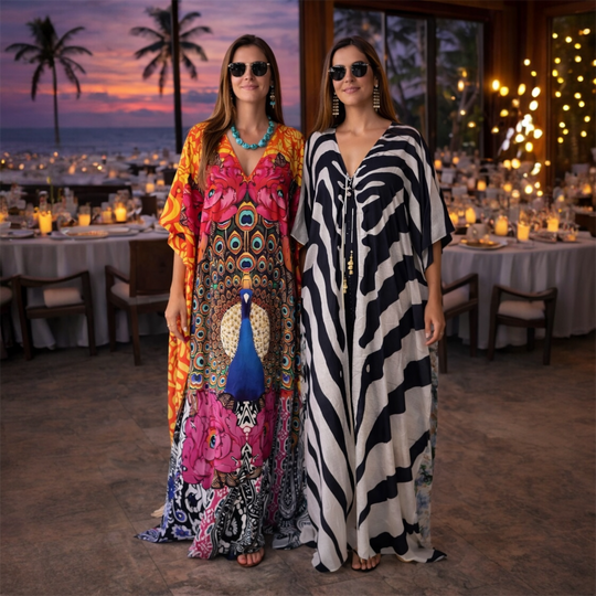 Coco Bella Luxurious Kaftans -                 O/S AU 12-20-More designs available