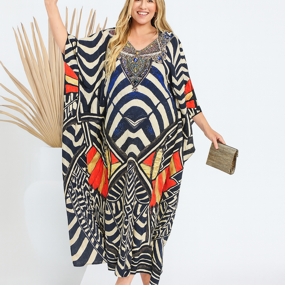 Jiska Embellished Maya kaftan AU 12-26