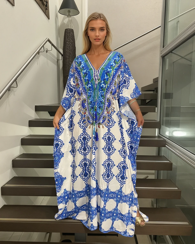 Moonlit Whisper Coco Bella kaftan Resort Wear