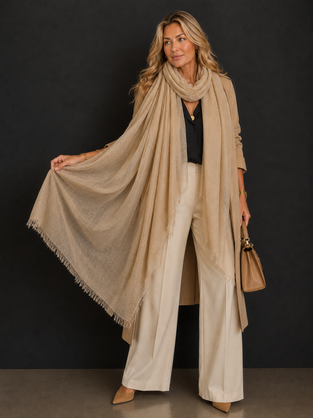 Julian 100% Ultra fine cashmere Maya oversized scarf/ wrap/ shawl-More colours available