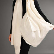 Julian handwoven pure Cashmere oversized shawl / Scarf