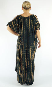 Coco Bella MIDI Cool Rayon Cold Shoulder Kaftan Dress