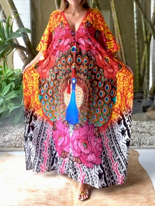 Peacock Coco Bella long Kaftan