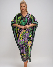 Tropical cotton rayon Kaftan Sizes Available AU 22-32