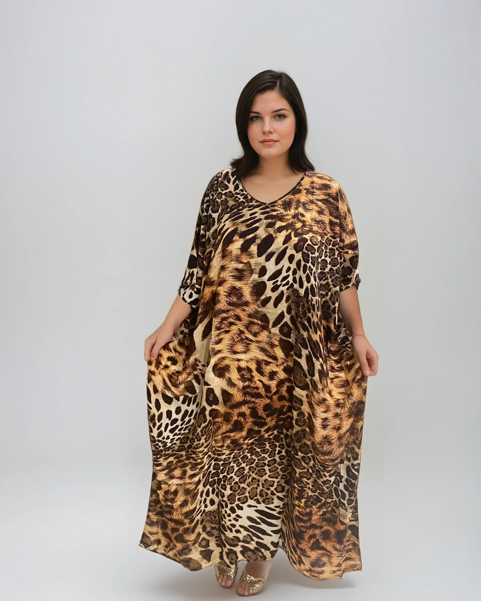 Animal Love cotton rayon Kaftan Sizes Available AU 22-32