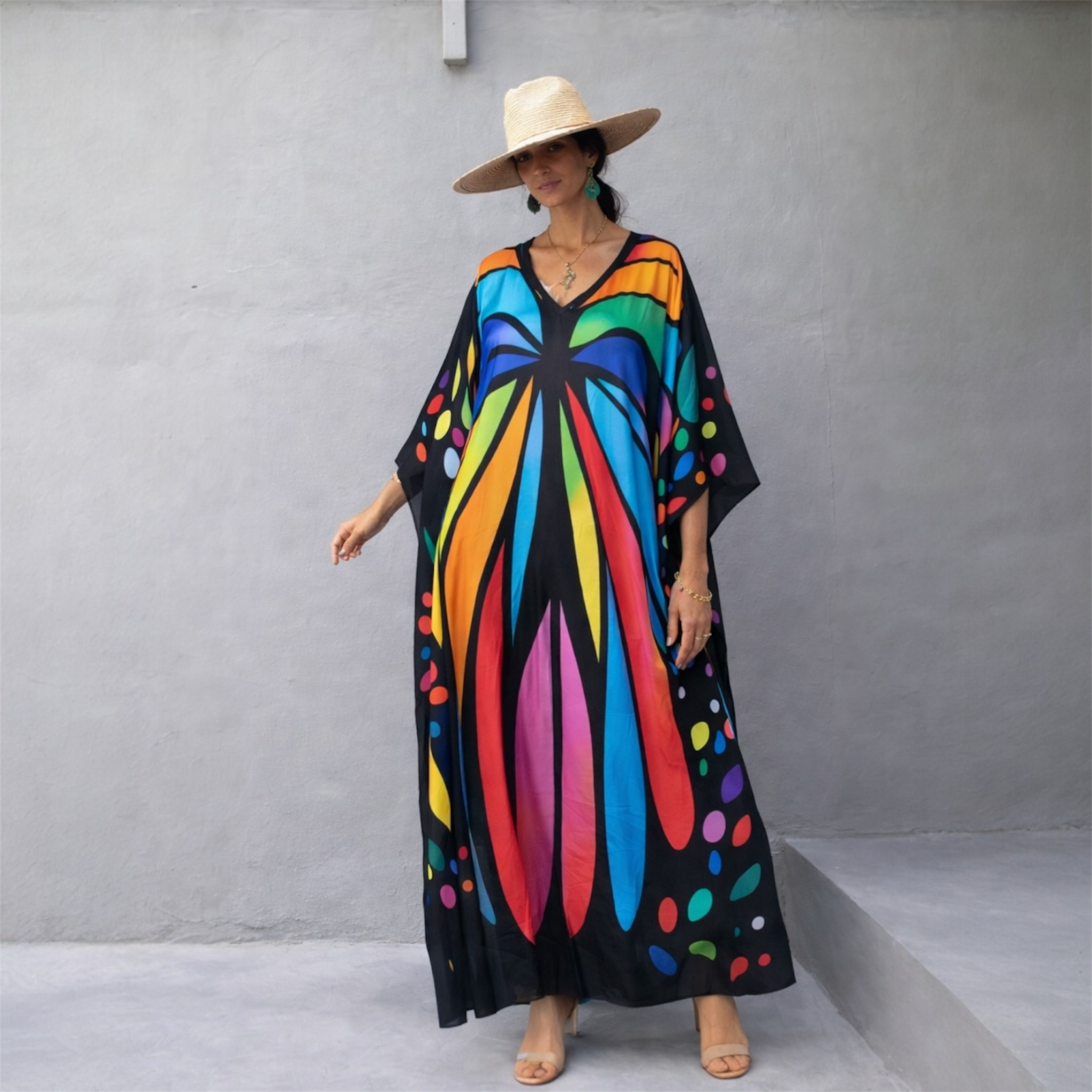Maya Barish Tropical Boho kaftan - Sizes Available AU 14-30