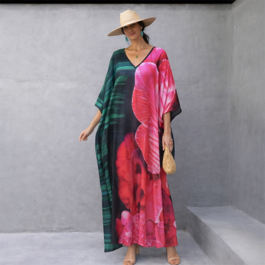 Maya Fusion Tropical Boho kaftan - Sizes Available-AU 14-30