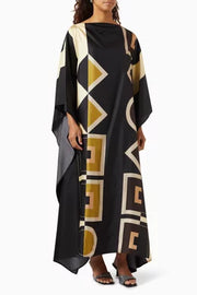 Geometric Prints MIDI  kaftan O/S AU 12-18