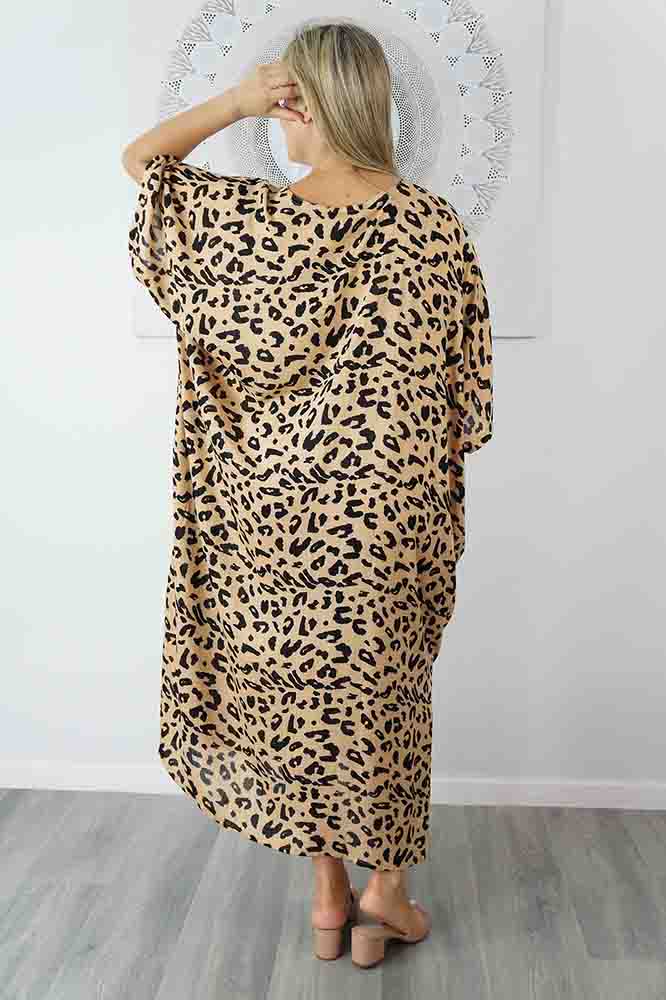 Beige Maya Kaftan one size fits AU 12-26