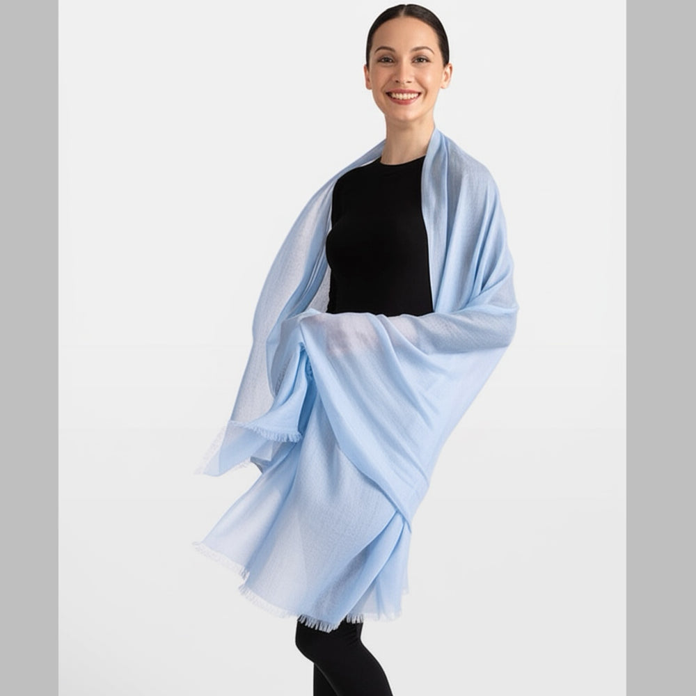 Julian handwoven pure Cashmere oversized Travel Wrap