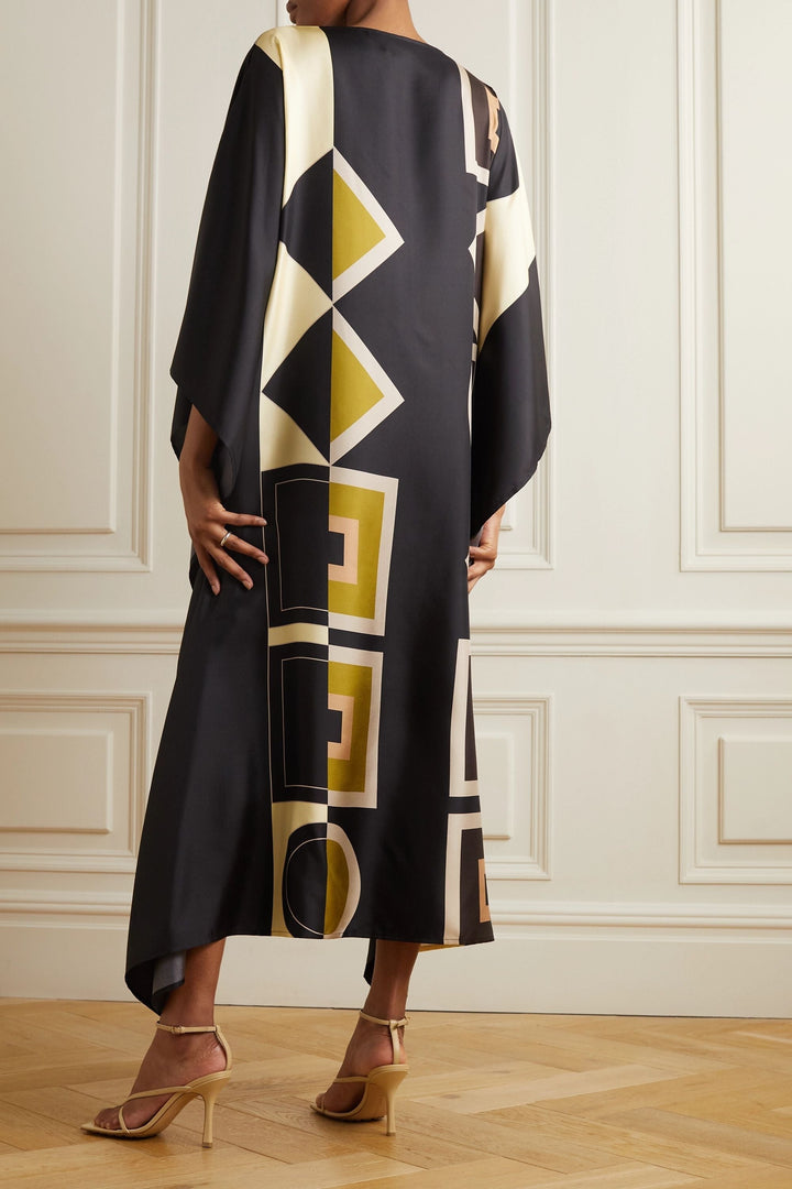 Black- Lillie MIDI  Kaftan Dress