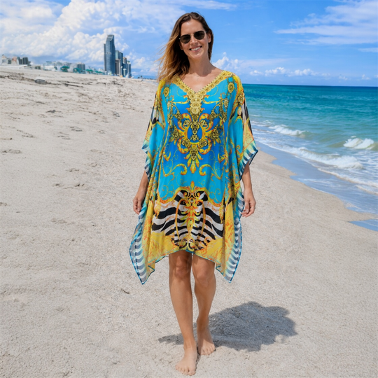 Kyra Bling Short Kaftan one size fits AU 12-20