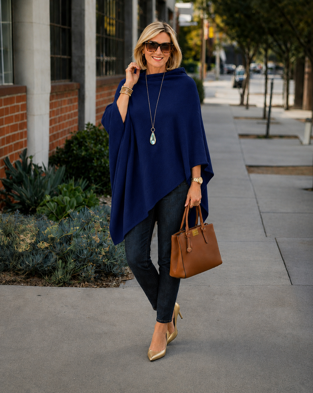 Julian Maya 100% Cashmere Oversized Poncho-10 colours available