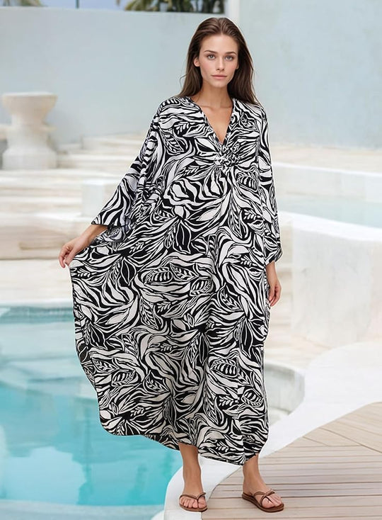 Maya Tropical Loose, Casual Kaftan -  AU 8-20