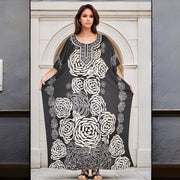 Mia Free Size Floral Kaftan Dress with bling OFSA AU 10-26