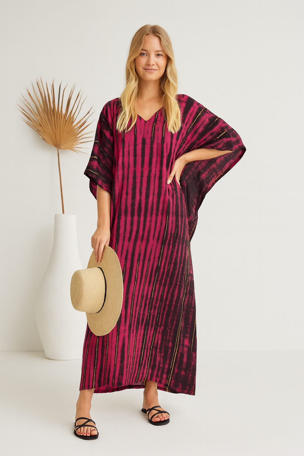 Mia Tie dye Loose, Cotton Kaftan AU 8-16
