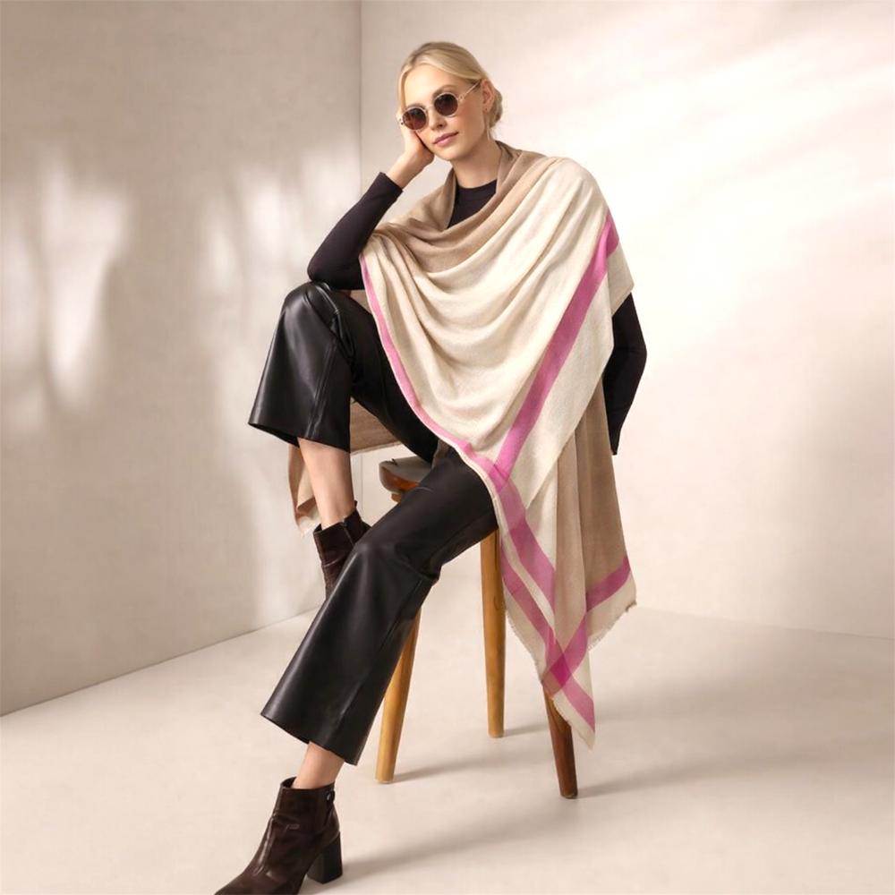Julian 100% Ultra fine Pure cashmere scarf/shawl /wrap