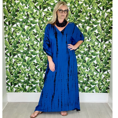 Tie Dye Bamboo Cotton Resort wear Kaftan