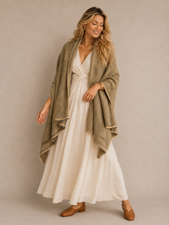 Olive Julian Cashmere Woven Scarf