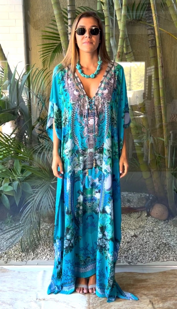 Aqua d Flora Coco Bella kaftan Resort Wear