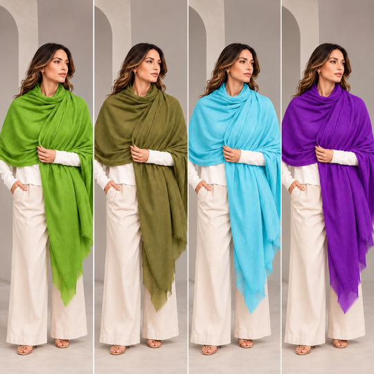 Julian 100% Ultra fine cashmere Maya oversized scarf/ wrap/ shawl-More colours available