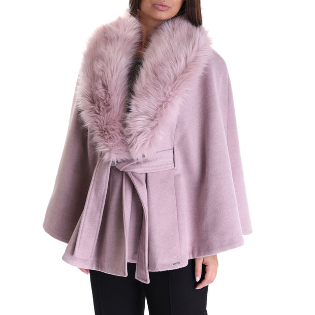 Blush RITZY Wool Blend Cape Free Size