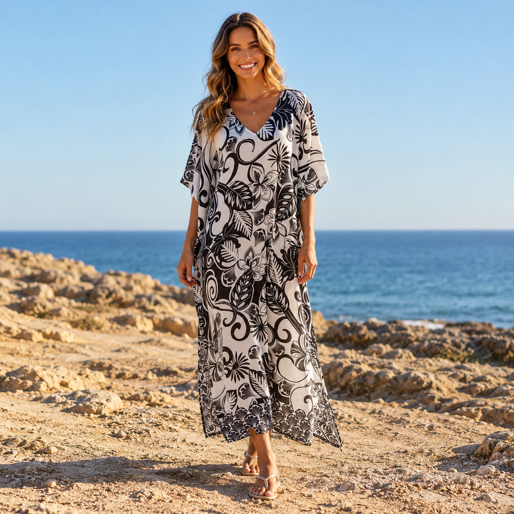 Maya Tropical Loose, Casual Kaftan - AU 12-22